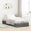 Berkfield Ottoman Bed Frame without Mattress Dark Grey Single Fabric 3