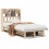Berkfield Bookcase Bed without Mattress 90x190 cm Single Solid Wood Pine 2
