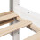 Berkfield Bookcase Bed without Mattress White 140x190 cm Solid Wood Pine 6