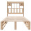 Berkfield Bookcase Bed without Mattress 90x190 cm Single Solid Wood Pine 4