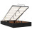 Berkfield Ottoman Bed Frame without Mattress Black Double Fabric 6