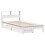Berkfield Bookcase Bed without Mattress White 90x190 cm Single Solid Wood Pine 3