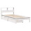 Berkfield Bookcase Bed without Mattress White 75x190 cm Small Single Solid Wood Pine 3