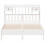 Berkfield Bookcase Bed without Mattress White 150x200 cm King Size Solid Wood Pine 4