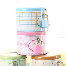 Piggy Bank House Shape Coin Money Box with Metal Lock and Key Cute Saving Box Gift Random Color
