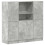 Berkfield 3 Piece Kitchen Cabinet Set Concrete Grey Engineered Wood 2
