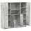 Berkfield 3 Piece Kitchen Cabinet Set Concrete Grey Engineered Wood 4