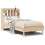 Berkfield Bookcase Bed without Mattress 75x190 cm Small Single Solid Wood Pine 2