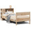 Berkfield Bookcase Bed without Mattress 75x190 cm Small Single Solid Wood Pine 2