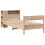 Berkfield Bookcase Bed without Mattress 75x190 cm Small Single Solid Wood Pine 3