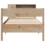 Berkfield Bookcase Bed without Mattress 75x190 cm Small Single Solid Wood Pine 4