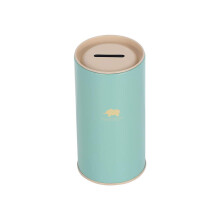 Cute Metal Storage Box with Elephant Artwork, Cartoon Tin Piggy Bank for Coins Sugar Pens Storage