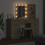 Berkfield Dressing Table with Mirror Lights 3 pcs Brown Engineered wood 4