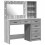 Berkfield Dressing Table Light Grey 78.5 x 41 x 135 cm Engineered wood 2