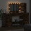 Berkfield Dressing Table with Drawer 3 pcs Smoked Oak Engineered Wood 4