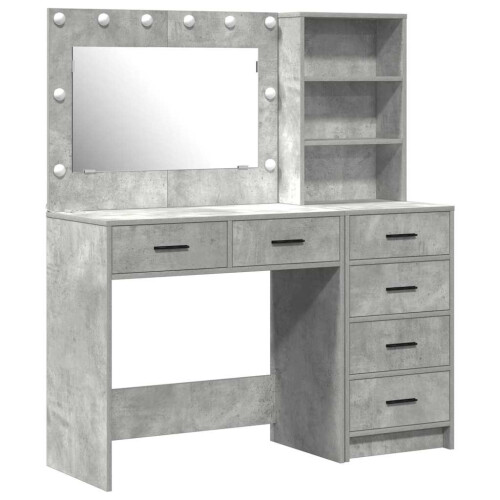 Berkfield Dressing Table Grey 78.5 x 41 x 135 cm Engineered wood 1