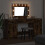 Berkfield Dressing Table with Mirror Lights 3 pcs Brown Engineered Wood 4