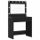 Berkfield Dressing Table with Drawer 3 pcs Black Oak Engineered Wood 5