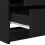 Berkfield Dressing Table with Drawer 3 pcs Black Oak Engineered Wood 6