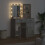 Berkfield Dressing Table Set 2 pcs Concrete Grey Engineered Wood 4