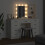 Berkfield Dressing Table with Mirror Lights 3 pcs White Engineered wood 4
