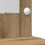 Berkfield Dressing Table with Mirror Lights 3 pcs Brown Engineered wood 6
