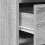 Berkfield Dressing Table with Mirror Lights 2 pcs Grey Engineered wood 6