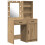 Berkfield Dressing Table Set with Shelf 2 pcs Artisan Oak Engineered Wood 2
