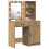 Berkfield Dressing Table Set with Shelf 2 pcs Artisan Oak Engineered Wood 3