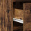 Berkfield Dressing Table with Mirror Lights 2 pcs Brown Engineered wood 6