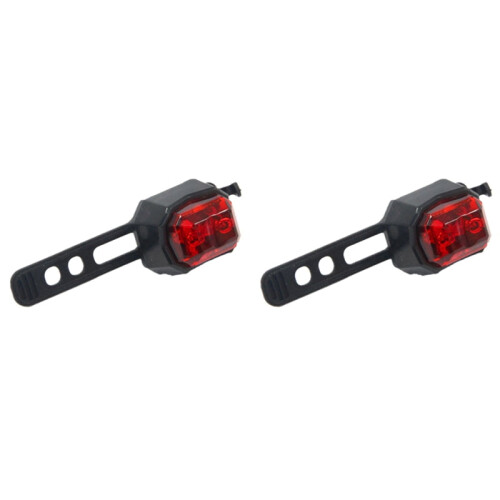 2X Πίσω Φως Ποδηλάτου Φόρτιση USB Αδιάβροχη Προειδοποιητική Λάμπα Ποδηλάτου Τύπου