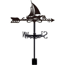Vintage segelbåtsvindblad för tak eller trädgårdspåle - Metal Wind