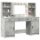 Berkfield Dressing Table Set 3 pcs Concrete Grey Engineered Wood 3