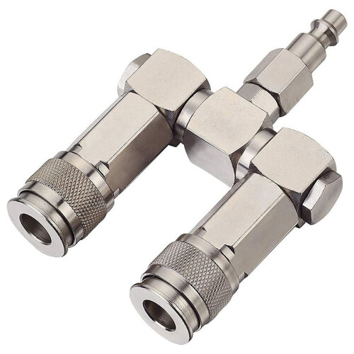 Luftslangeforbindelse2-vejs splitter1/4" kompressortilbehør360