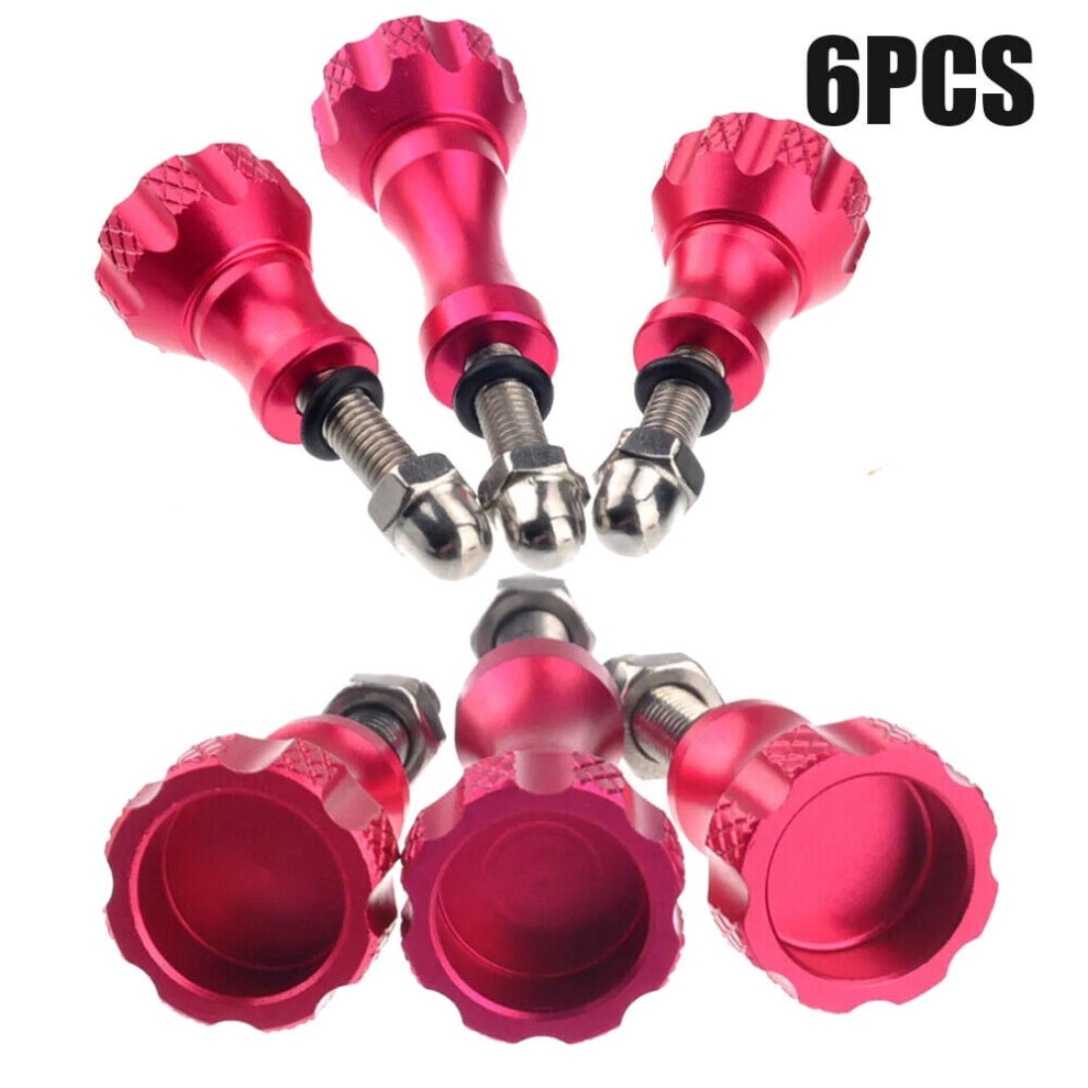6Pcs Cnc Aluminum Thumb Knob Bolt Nut Kit For Gopro Hero 8 7 6 5 4 3 9301715173142