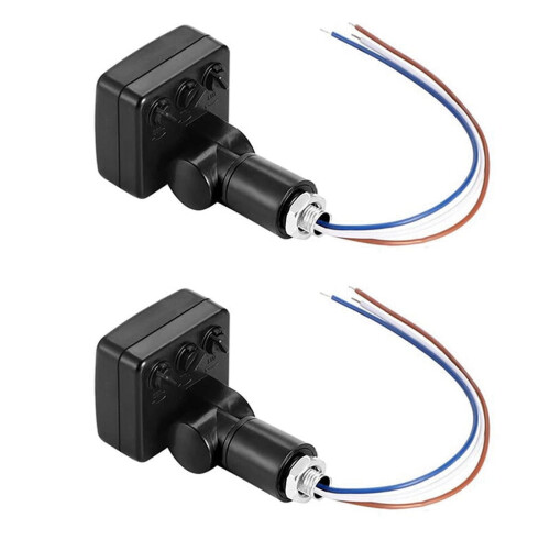 PIR Motion Sensor Switch 220V Black 2 pcs
