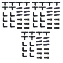 Kit de raccords d'irrigation pour tuyau goutte à goutte de 16 mm – 18 unités