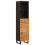Berkfield Bathroom Sets with Drawer 5 pcs Natural Solid Mango Wood 5