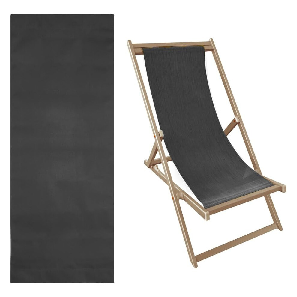 DIY Beach Chair Replacement Fabric 57.08x16.92" Black Sling Chair for-image-OPC-PTG5Q68-NEW