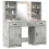Berkfield Dressing Table Set 3 pcs Concrete Grey Engineered Wood 3