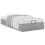 Berkfield Ottoman Bed Frame without Mattress Light Grey Single Fabric 4