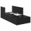 Berkfield Storage Bed Frame Black Oak 80 x 200 cm Engineered Wood 2