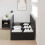 Berkfield Storage Bed Frame Black Oak 80 x 200 cm Engineered Wood 3