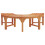 Berkfield Tree Bench 2 pcs Natural 160 x 80 x 45cm Solid Eucalyptus Wood 5