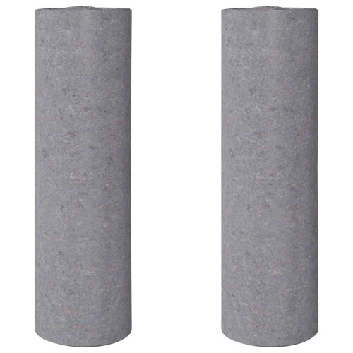 Berkfield Non-slip Painter Fleeces 2 pcs 50 m 220 g/m Grey 1