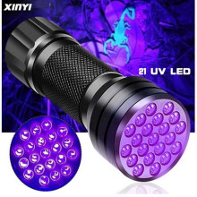 BHH-1699 - FICKLAMPA SVART LJUS 3LED 3AAA ULTRAVIOLETT OSYNLIG