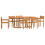 Berkfield 7 Piece Garden Dining Set Solid Wood Acacia 2