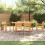 Berkfield 7 Piece Garden Dining Set Solid Wood Acacia 3
