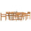 Berkfield 7 Piece Garden Dining Set Solid Wood Acacia 4