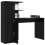 Berkfield Desk 2 pcs Black Oak 3